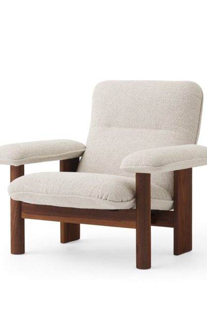 Audo copenhagen brasilia fåtölj walnut-moss 011 grey
