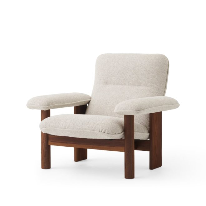 Audo copenhagen brasilia fåtölj walnut-moss 011 grey
