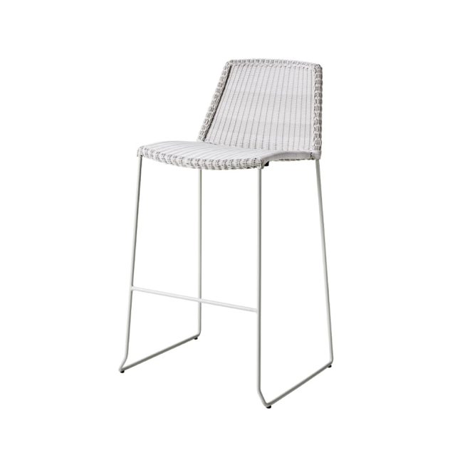 Cane-line breeze barstol white grey