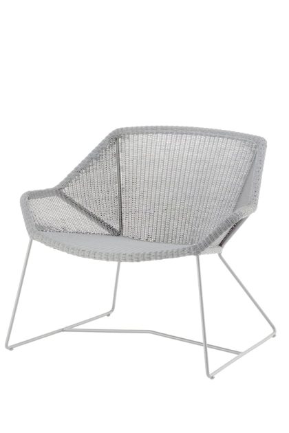 Cane-line breeze loungefåtölj weave white grey
