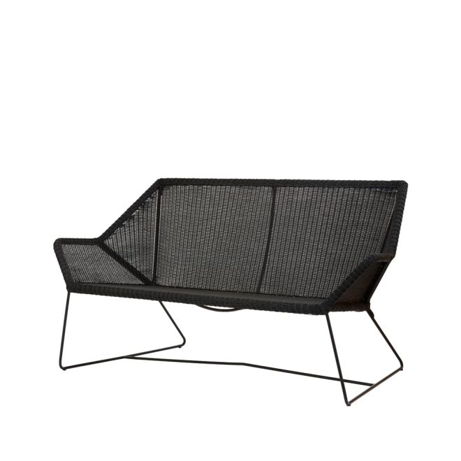 Cane-line breeze soffa 2-sits weave black
