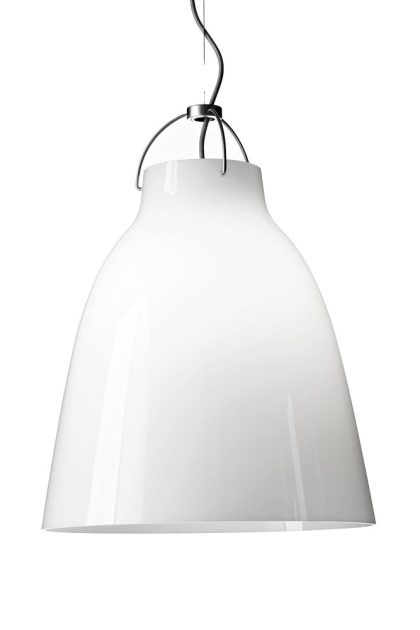 Fritz hansen caravaggio opal p3 pendel vitt opalglas-silvergrå sladd