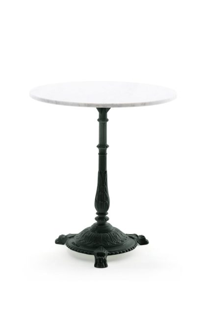 Byarums bruk classic cafébord marmor vit, svart stativ