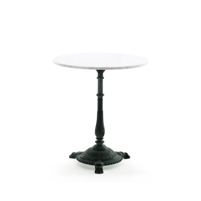 Byarums bruk classic cafébord marmor vit, svart stativ