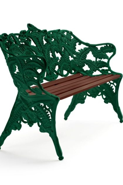 Byarums bruk classic soffa mahogny olja, grönt stativ