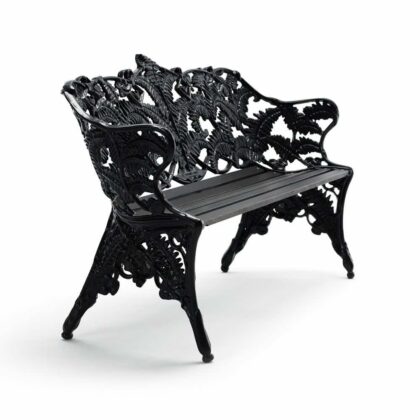 Byarums bruk classic soffa mahogny svart lasyr, svart stativ