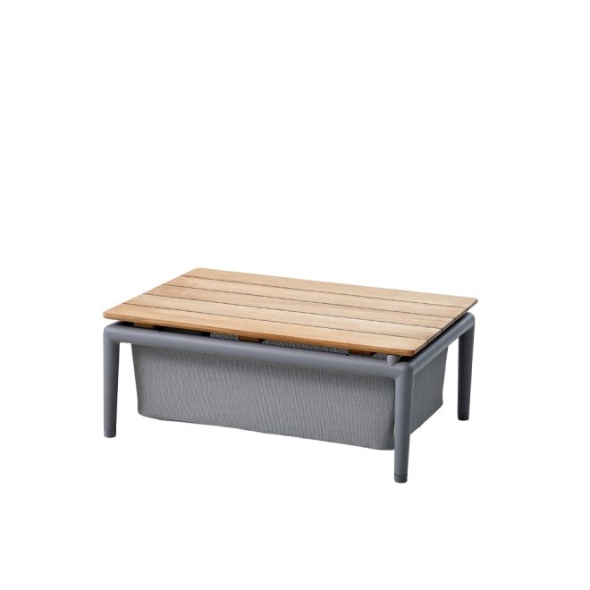 Cane-line conic boxbord light grey, teak