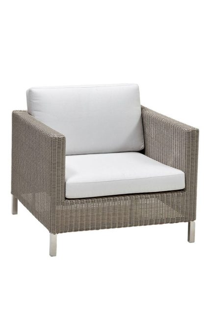 Cane-line connect fåtölj weave taupe, dynset cane-line natté white