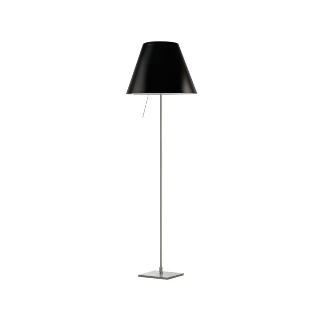 Luceplan costanza d13 t.i.f. golvlampa liquorice
