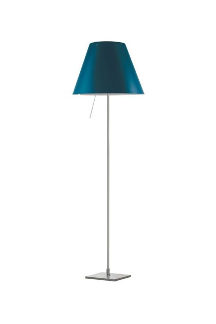 Luceplan costanza d13 t.i.f. golvlampa petroleum blue