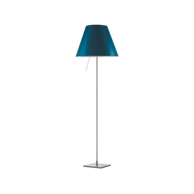 Luceplan costanza d13 t.i.f. golvlampa petroleum blue