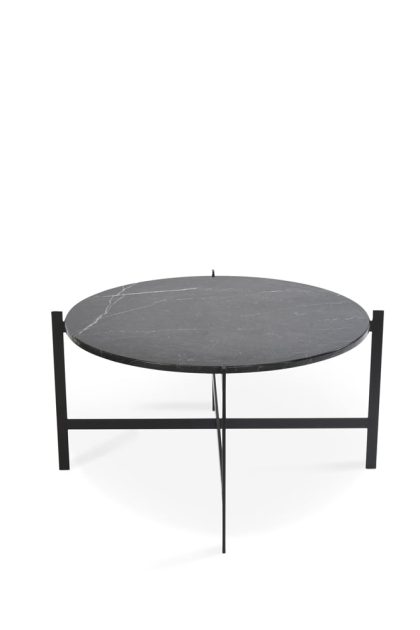 Ox denmarq deck soffbord marmor svart, svart stativ