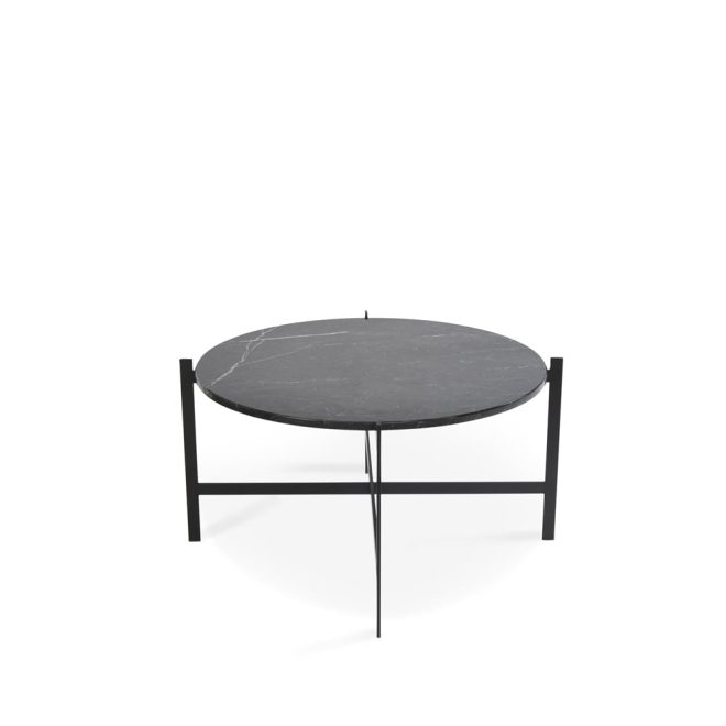 Ox denmarq deck soffbord marmor svart, svart stativ