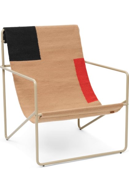 Ferm living desert lounge chair block, cashemere stativ