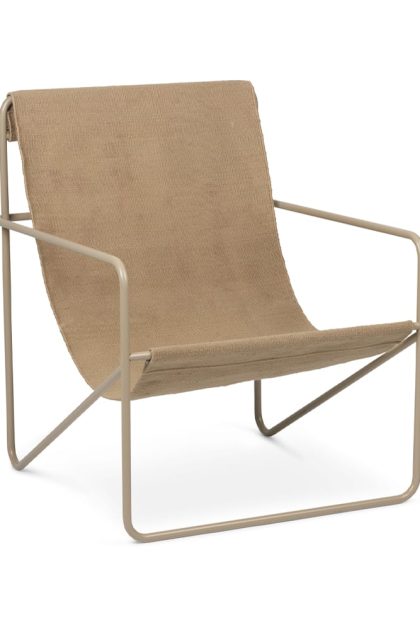 Ferm living desert lounge chair sand, cashemere stativ