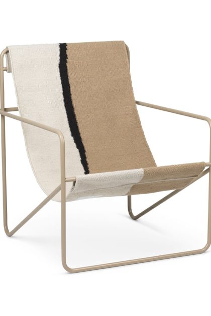 Ferm living desert lounge chair soil, cashemere stativ