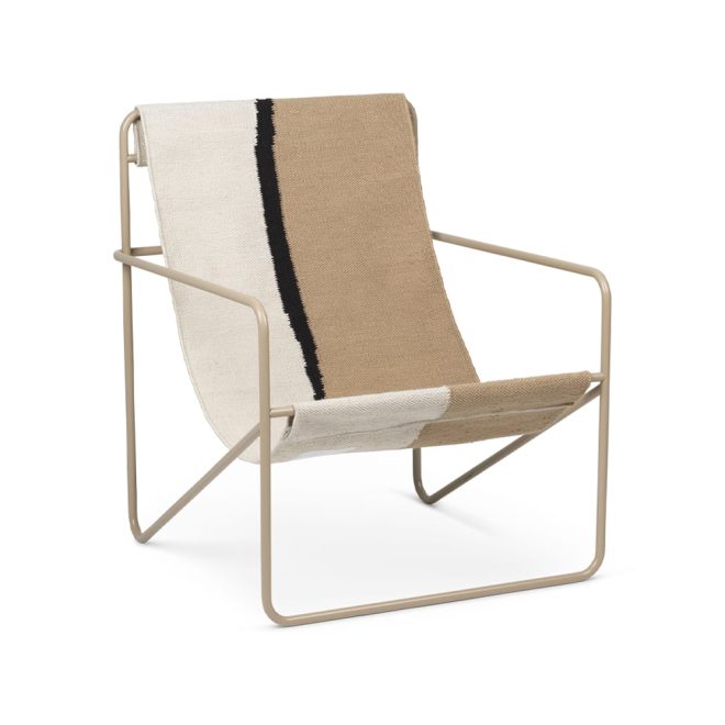 Ferm living desert lounge chair soil, cashemere stativ