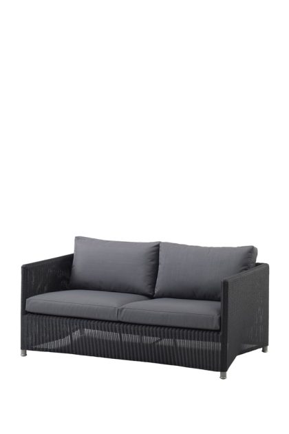 Cane-line diamond soffa 2-sits weave cane-line natté graphite