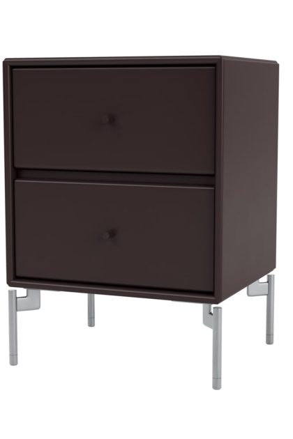 Montana drift sängbord balsamic 160, kromben cm