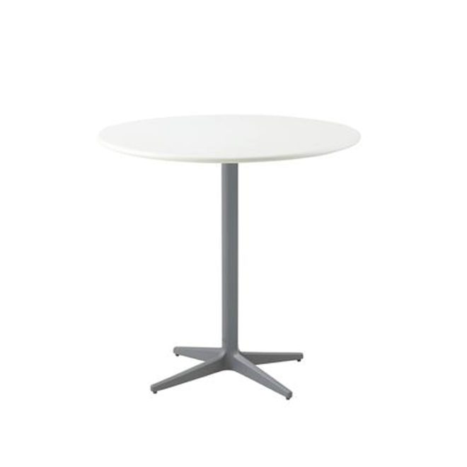 Cane-line drop cafébord Ø80 cm white-light grey