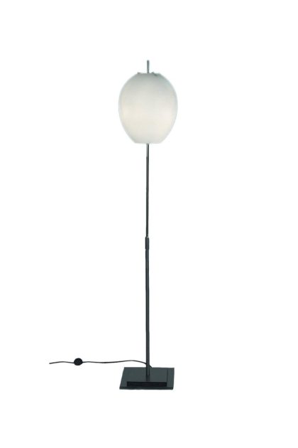 Bsweden egg golvlampa vit/rostfritt stål, opalglas