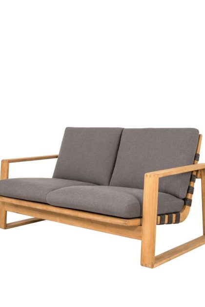 Cane-line endless soft 2-sits soffa teak cane-line airtouch grey