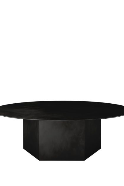 Gubi epic steel soffbord midnight black, Ø110cm