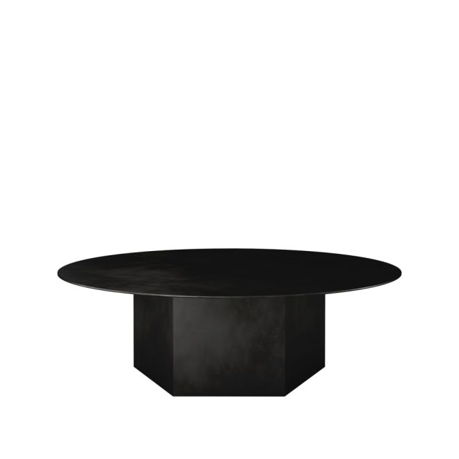 Gubi epic steel soffbord midnight black, Ø110cm