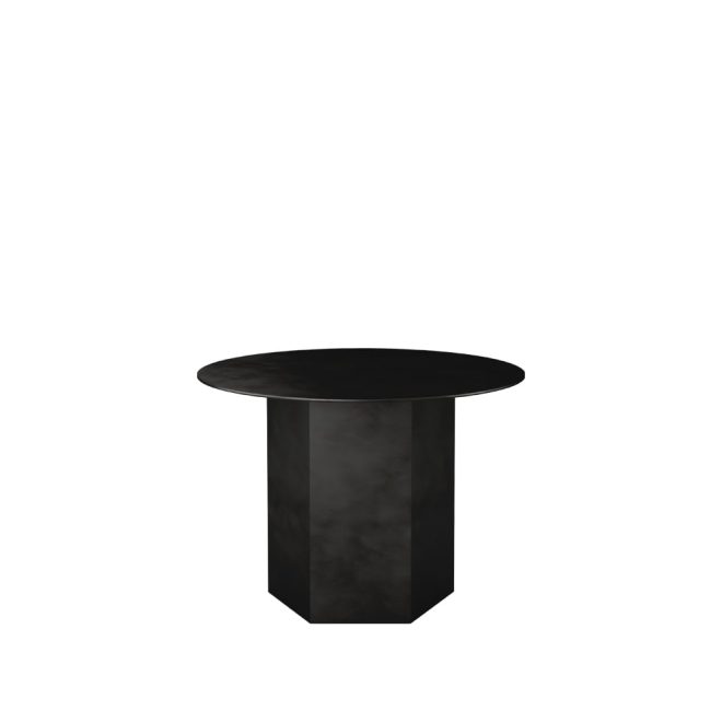 Gubi epic steel soffbord midnight black, Ø60cm