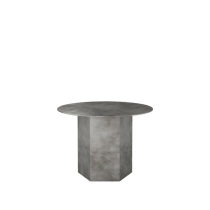 Gubi epic steel soffbord misty grey, Ø60cm