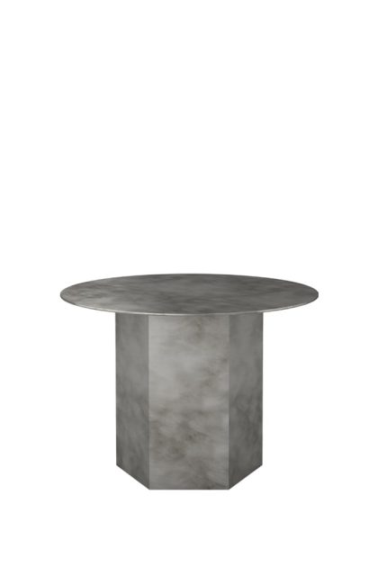 Gubi epic steel soffbord misty grey, Ø60cm