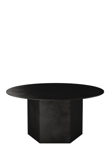 Gubi epic steel soffbord midnight black, Ø80cm