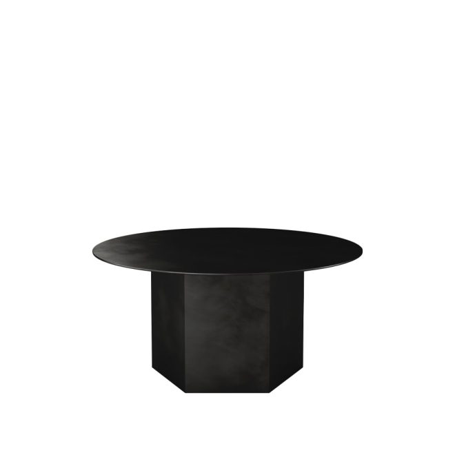 Gubi epic steel soffbord midnight black, Ø80cm