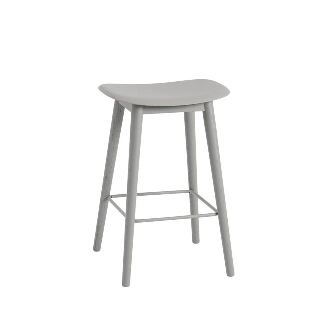 Muuto fiber counter stool barpall 65 cm grey