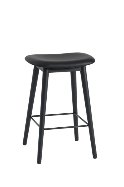 Muuto fiber counter stool barpall 65 cm black-anthracite black