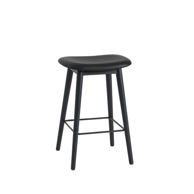 Muuto fiber counter stool barpall 65 cm black-anthracite black
