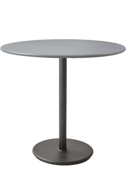 Cane-line go cafébord Ø80 cm light grey-lava grey