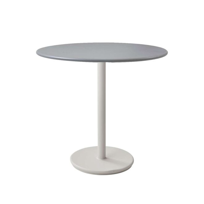 Cane-line go cafébord Ø80 cm light grey-white
