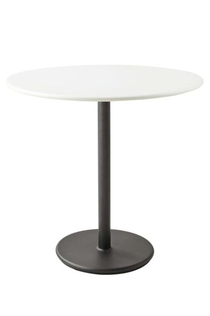 Cane-line go cafébord Ø80 cm white-lava grey