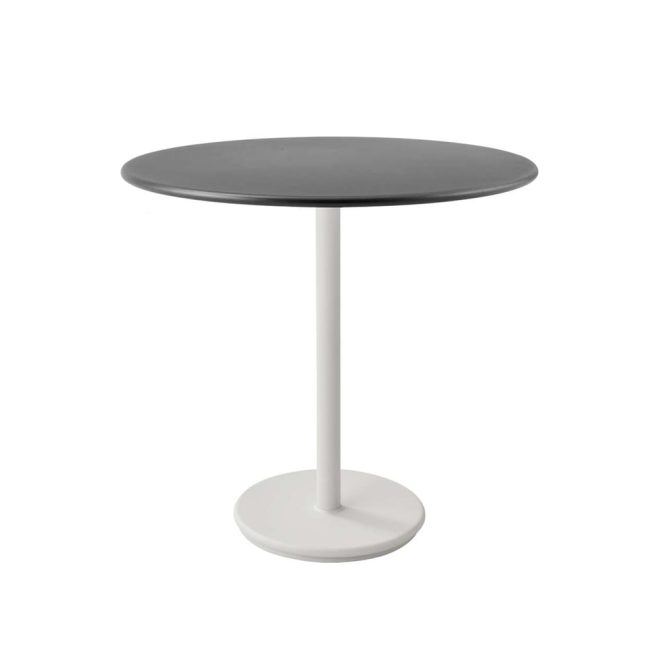 Cane-line go cafébord Ø80 cm lava grey-white
