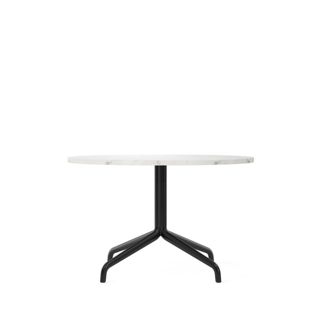 Audo copenhagen harbour column loungebord marble offwhite, svart stålstativ