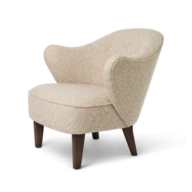 Audo copenhagen ingeborg fåtölj sahcozero beige-ben rökt ek