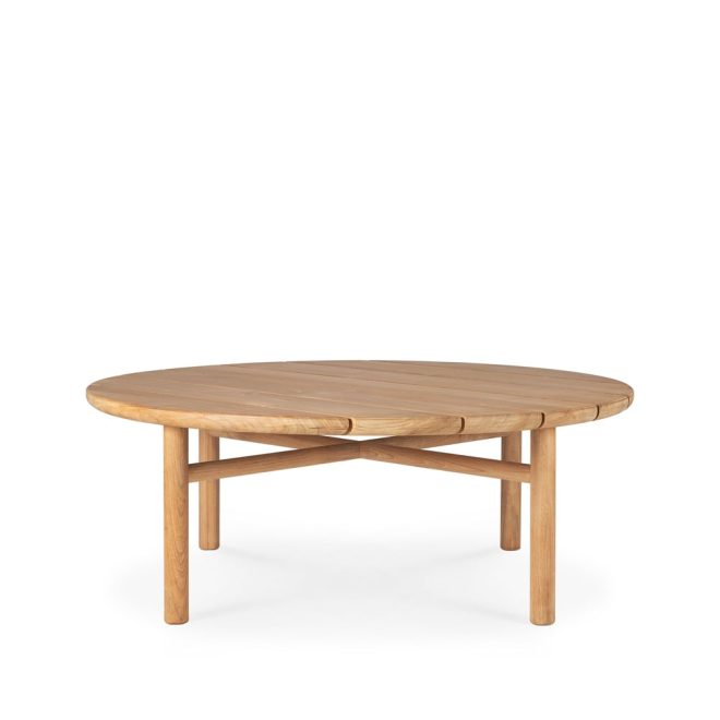 Ethnicraft quatro outdoor soffbord teak Ø95 cm