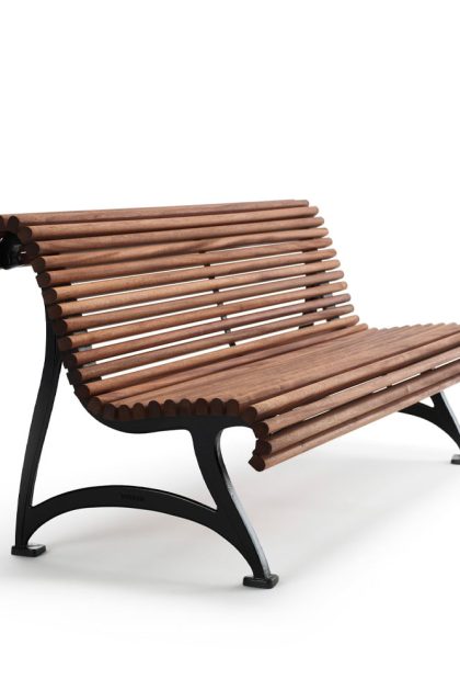 Byarums bruk jujol soffa mahogny, svart stativ