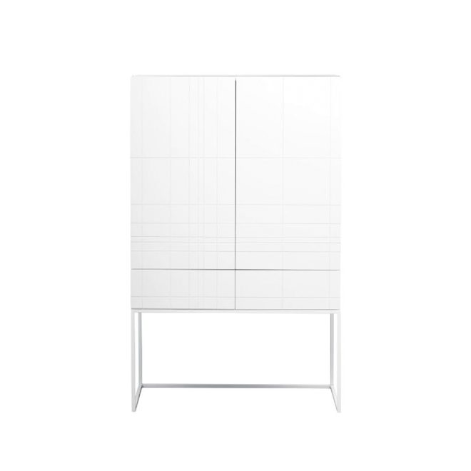 Asplund kilt light skåp white