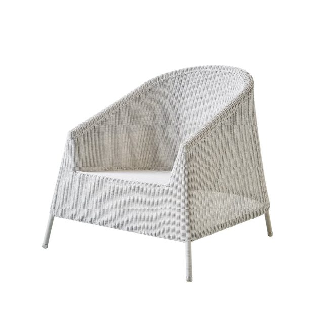 Cane-line kingston loungefåtölj white grey