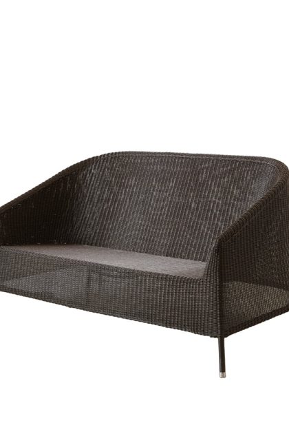 Cane-line kingston loungesoffa 2-sits mocca
