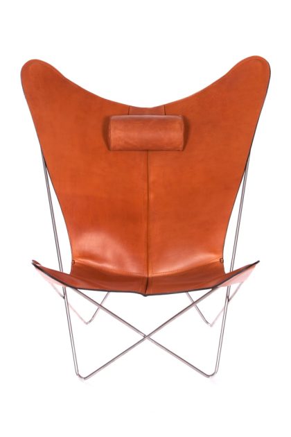 Ox denmarq ks chair fladdermusfåtölj hazelnut-rostfritt stativ