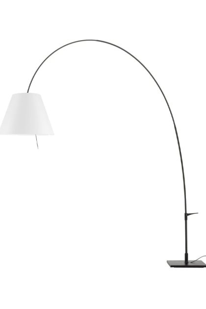Luceplan lady costanza d13e d golvlampa vit skärm-svartlackerat stativ