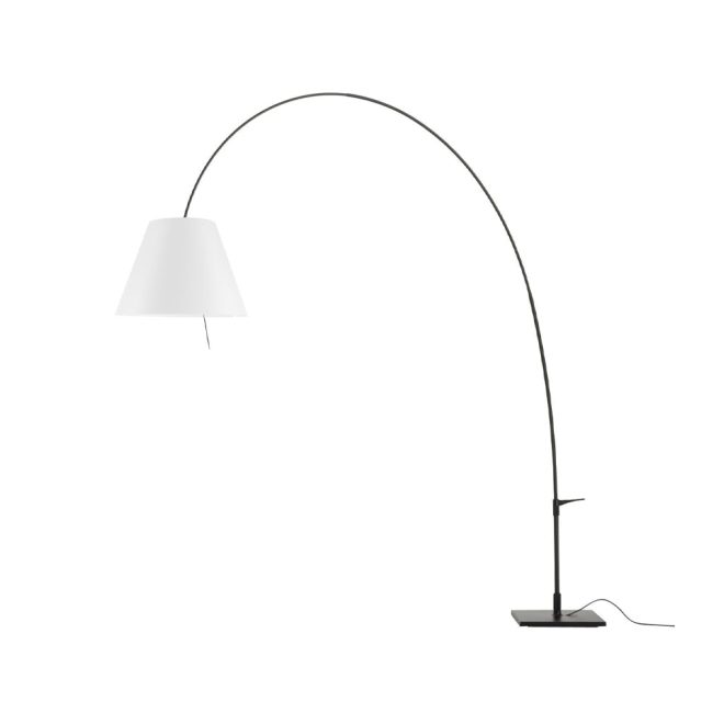 Luceplan lady costanza d13e d golvlampa vit skärm-svartlackerat stativ